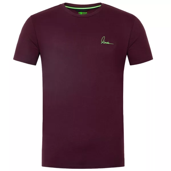 Korda Minimal Burgundy T-Shirt L