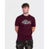 Korda Patterned Burgundy T-shirt M