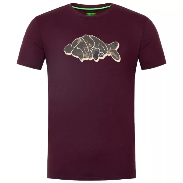Korda Patterned Burgundy T-shirt L