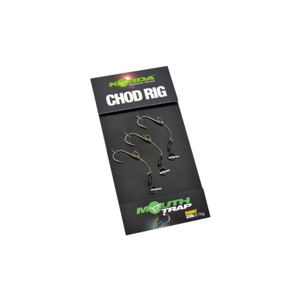 Korda Chod Rig Short Barbless Size 8 - pre-hooked CHOD hook shank