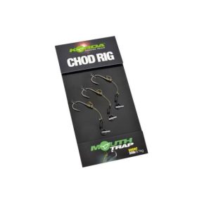  Korda Chod Rig Short Barbless Size 10 - pre-tied carp CHOD hooklink