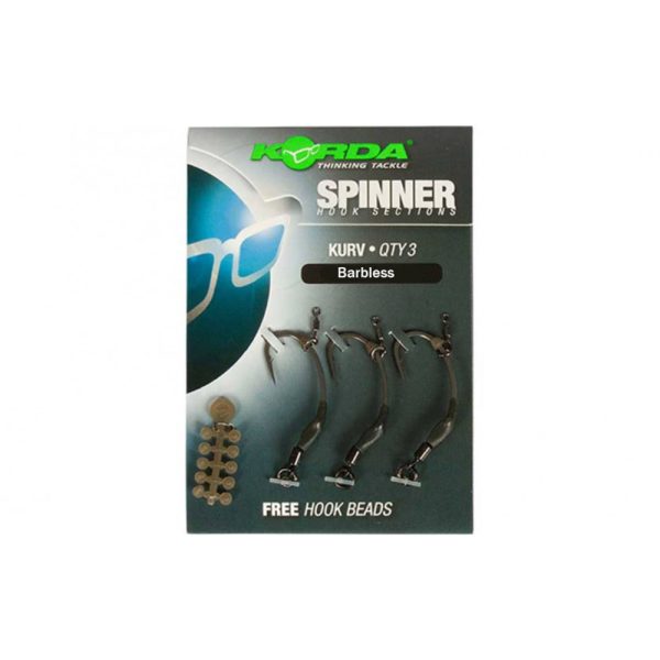 Korda Spinner Hook Sections Kurv 6-Eye, Barbless Hook 3pcs