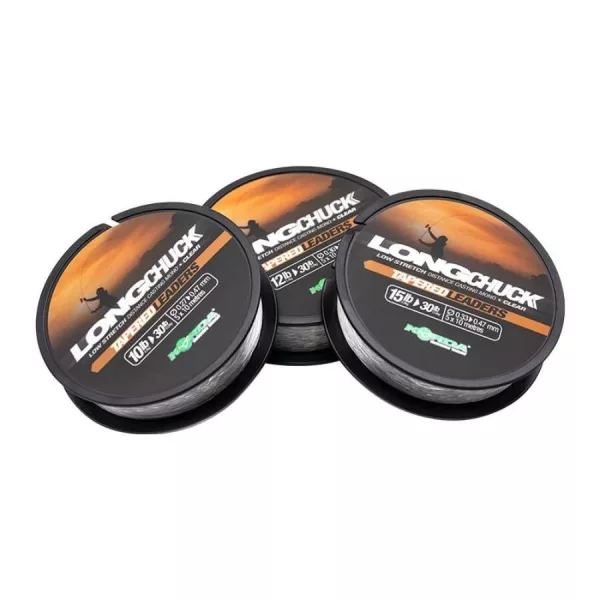 Korda LongChuck Tapered Leaders casting leader (15-30lb/0.33-0.47mm)