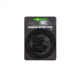   Korda Dark Matter Action Pack Silt - lead clip set in silt color