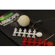 Korda Floss Caps White/Red - boilie stopper