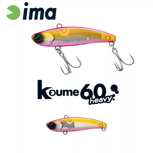 Ima Koume Vibration 60 Heavy 6cm 17gr 118 Pink Pink Wobbler