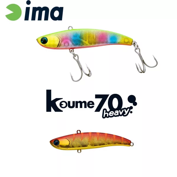 Ima Koume Vibration 70 Heavy 7cm 18gr 108 Akakin OG Wobbler