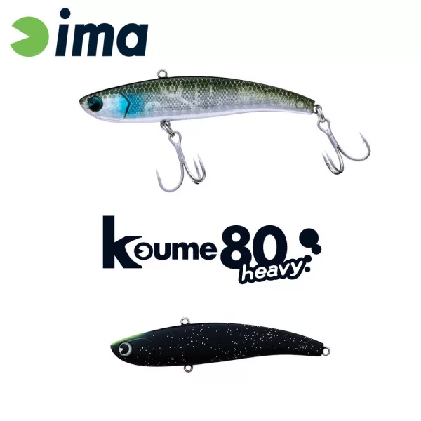Ima Koume Vibration 80 Heavy 8cm 20gr 119 Matt Night Black Wobbler