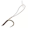 Korum Barbless Hook Hairs With Quickstops - Size 16 Monofilament pre-tied hook