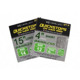   Korum Hair Rigs With Quickstops 4 Size 16 Monofilament pre-tied hook