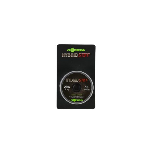 Korda Hybrid Stiff 20lb Gravel Brown 15m - leader