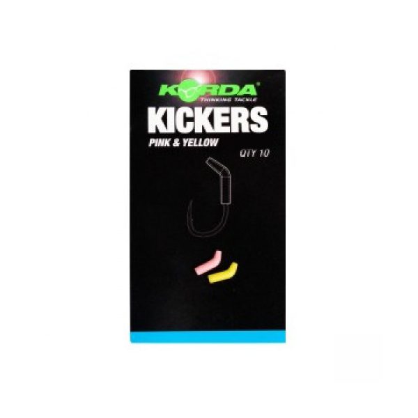 Korda Yellow / Pink Kickers Medium - hook flipper