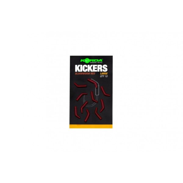 KORDA KICKERS LARGE BLOODWORM RED hook aligner 10pcs/pack