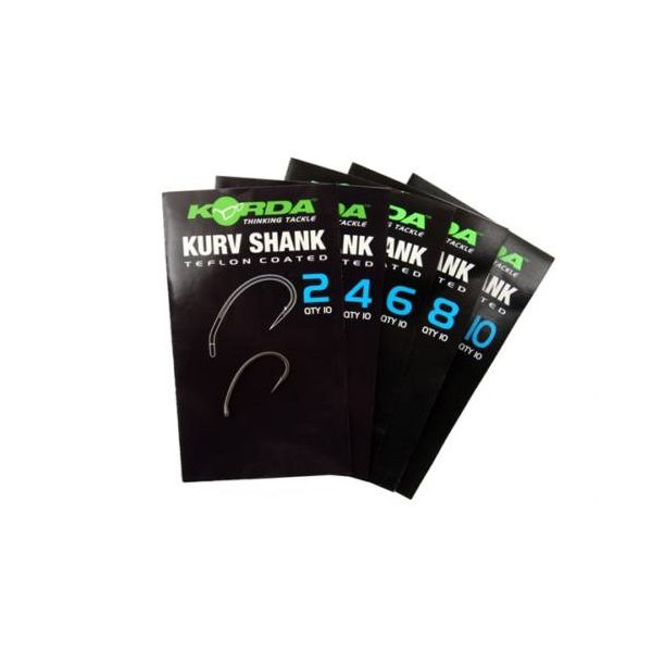 Korda Kurv Shank Size 10 - hook, bojlis hook