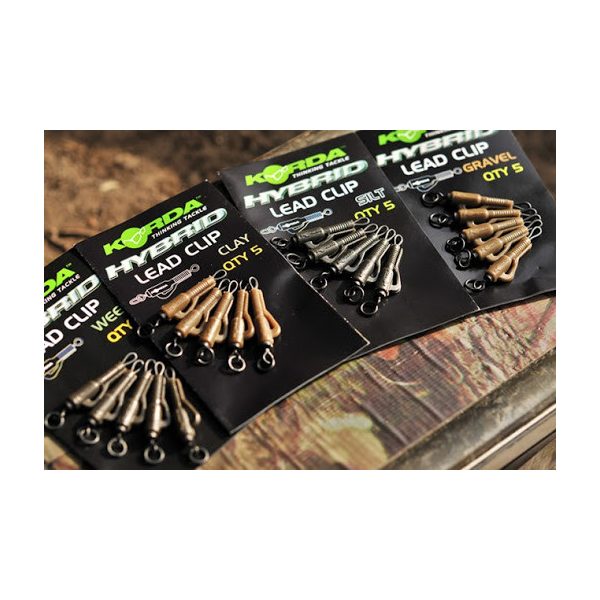 Korda Lead Clip Action Pack - Gravel - lead clip set