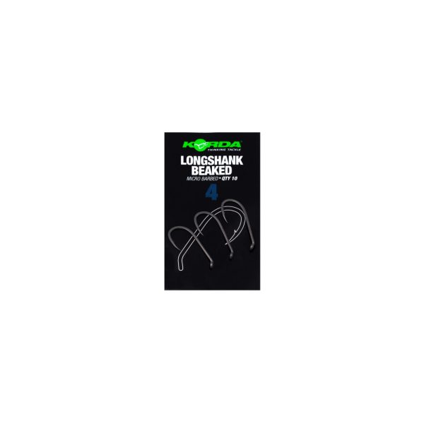 Korda Longshank Beaked 4 Ears, Bearded Bojlis Hook 10pcs