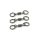 Korda PTFE Double Ring Swivel Size 11 Swivel clamp 8pcs
