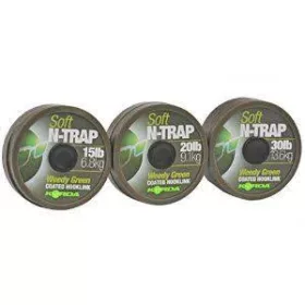 Korda N-Trap Soft 15lb Weedy Green - carp hooklink line