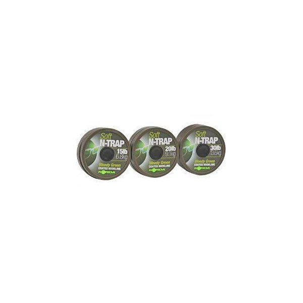 Korda N-Trap Soft 15lb Weedy Green - bait line