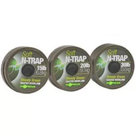 Korda N-Trap Soft 20lb Weedy Green - carp hooklink line