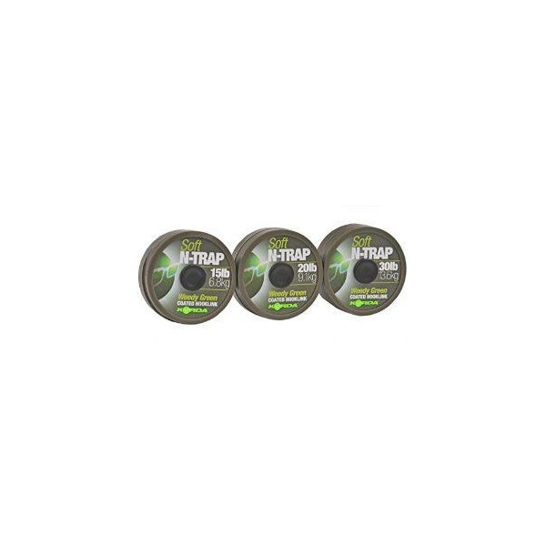 Korda N-Trap Soft 20lb Weedy Green - bait line
