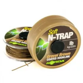 Korda N-Trap Soft 30lb Gravel Brown - carp hooklink line