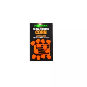 Korda Slow Sinking Corn Citrus Zing Orange Rubber Corn