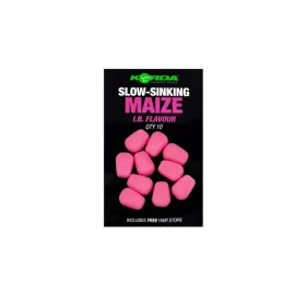 Korda Pink Slowly Sinking Rubber Corn 10pcs