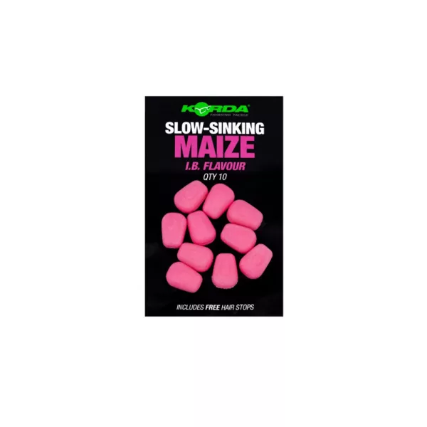 Korda Pink Slowly Sinking Rubber Corn 10pcs