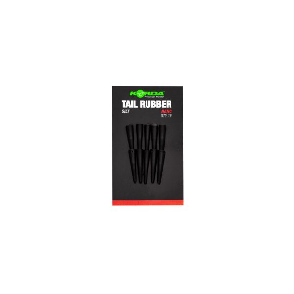 Korda Tail Rubber Nano Silt Rubber Hook 10db