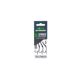 Korda Spinner Hook Sections 6 Eyed, Barbed Boilie Hook 3pcs