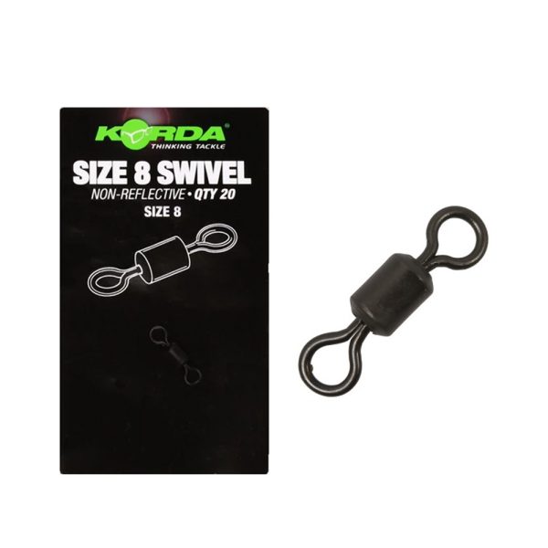 Korda Swivels Size 8 Swivel clamps 20 pcs