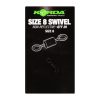 Korda Swivels Size 8 Swivel clamps 20 pcs