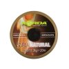 Korda Super Natural Gravel Brown 25lb - coated braided carp fishing leader line