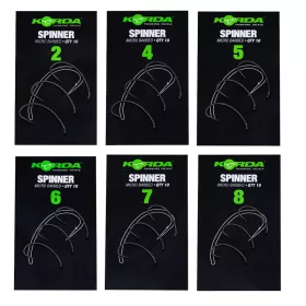 Korda Spinner 7 Eyed, Barbed Boilie Hook 10pcs