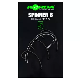 Korda Spinner B 5 Eyed, Barbed Boilie Hook 10pcs