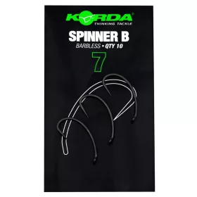 Korda Spinner B 7 Eyed, Barbed Boilie Hook 10pcs