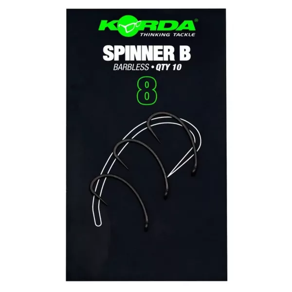Korda Spinner B 8 Eyed, Barbed Boilie Hook 10pcs