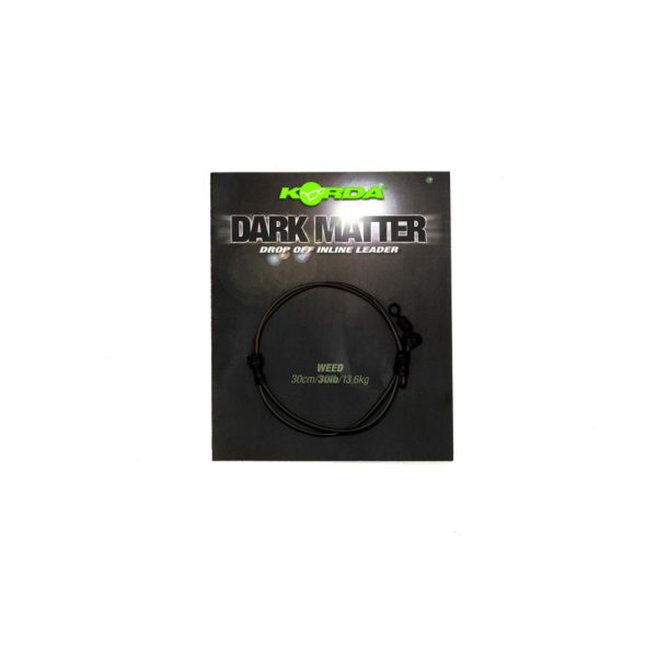 Korda Dark Matter Leader Drop Off Inline Weed Pre-Tied Boilie Rig 30lb 30cm