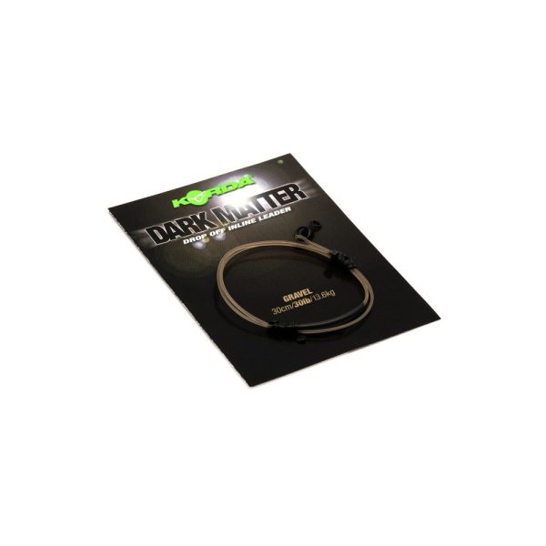 Korda Dark Matter Leader Drop Off Inline Gravel Pre-Tied Boilie Rig 30lb 30cm