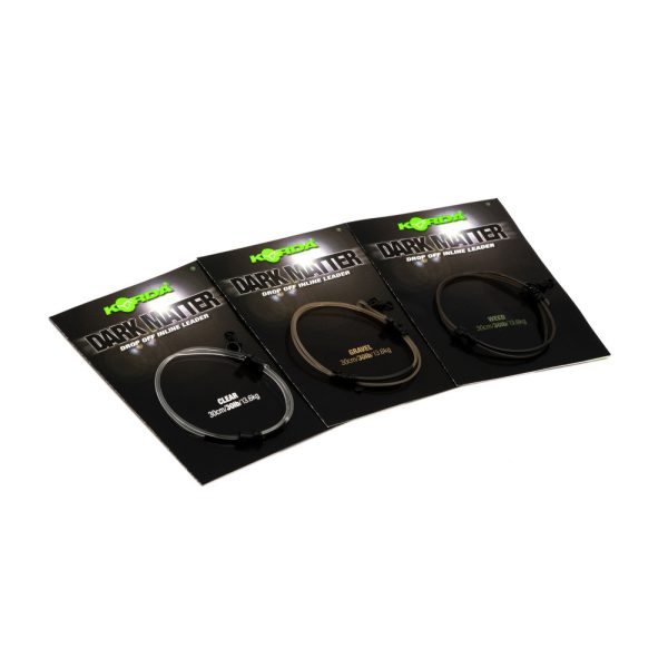 Korda Dark Matter Leader Drop Off Inline Transparent 30lb 30cm Pre-Tied Boilie Rig