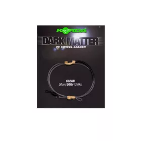   Korda Dark Matter Leader QC Swivel Clear 30cm 30lb Pre-Tied Carp Rig