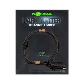   Korda Dark Matter Leader Heli Safe Weed 40lb Pre-Tied Carp Rig