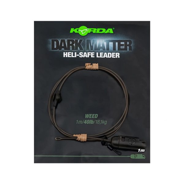 Korda Dark Matter Leader Heli Safe Weed 40lb Pre-Tied Boilie Rig