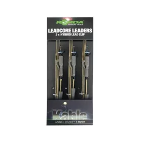   Korda Leadcore Hybrid Lead Clip Gravel Pre-tied Carp Rig 3pcs