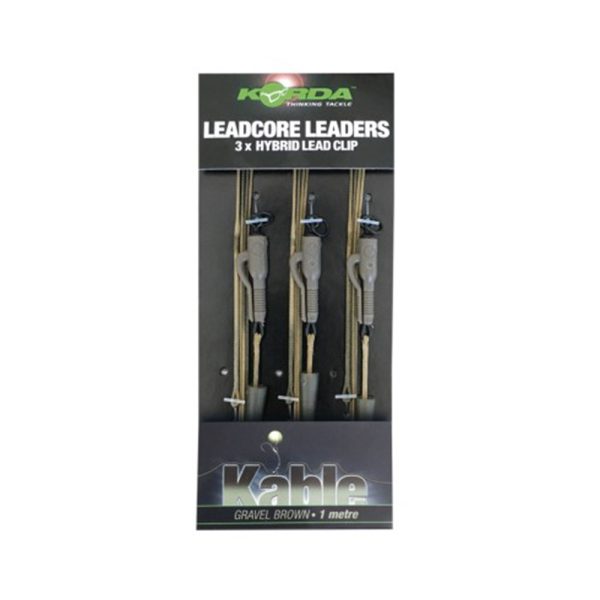 Korda Leadcore Hybrid Lead Clip Gravel Pre-Tied Boilie Rig 3pcs