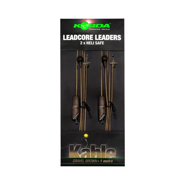 Korda Leadcore Heli Safe Gravel 1.00m Pre-Tied Leadcore Rig 2pcs