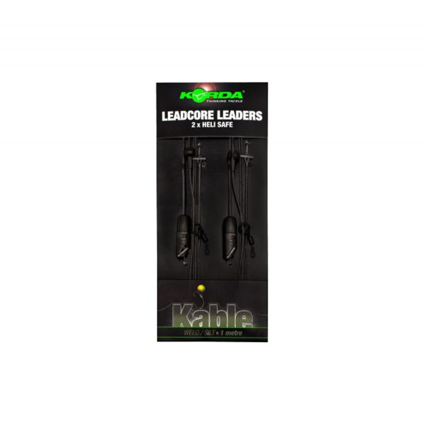 Korda Leadcore Heli Safe Weed 1.00m Pre-Tied Leadcore Rig 2pcs