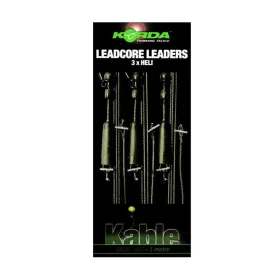 Korda Leadcore Heli Weed/Silt Pre-tied Carp Rig 3pcs