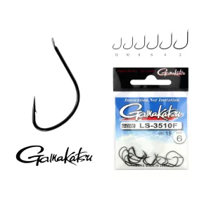 Gamakatsu 2 Barbed, Spaded Black Feeder Hook 25pcs